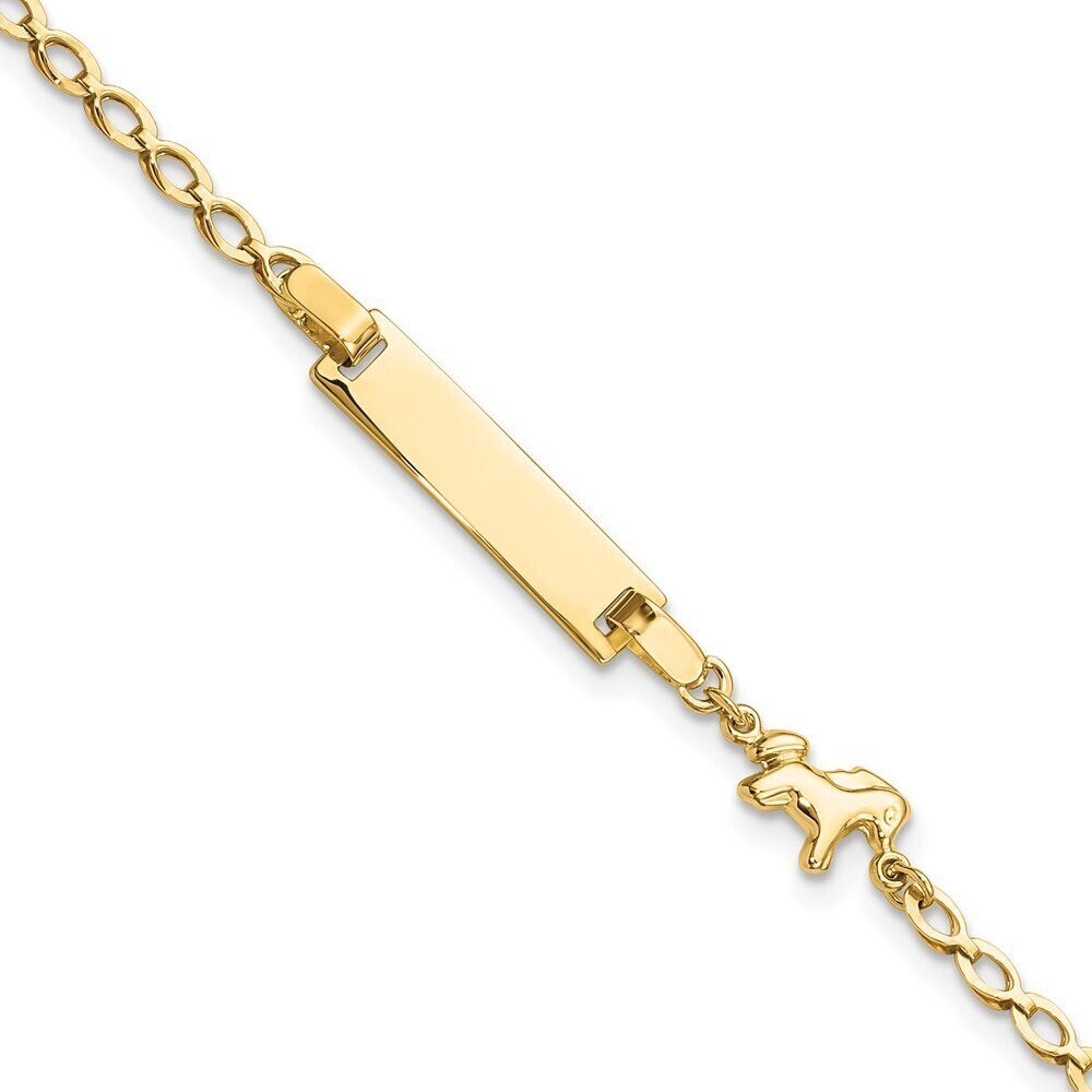 Kazi Luxury 14K Polished Horse / Pony Children's ID Bracelet